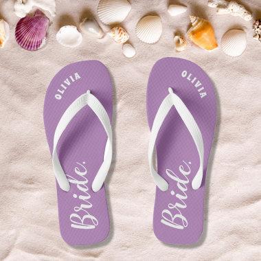 Personalized Bachelorette Bride Flip Flops