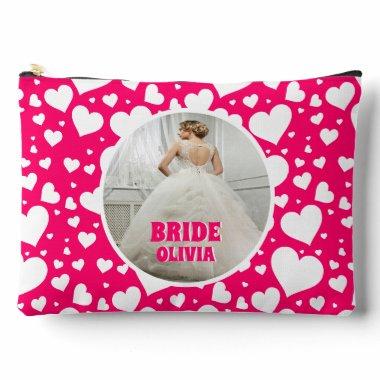 Personalized Bachelorette Bride Photo Makeup Bag