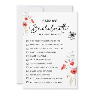 Personalized Bachelorette Scavenger Hunt Game