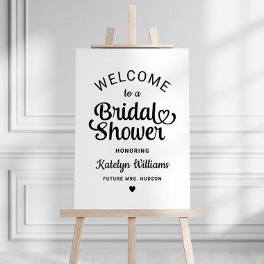 Personalized Black Wedding  Welcome Foam Board