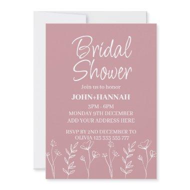 Personalized Boho Blush Pink Floral