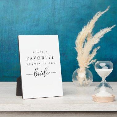 Personalized  Sign - Share a Memory Plaque