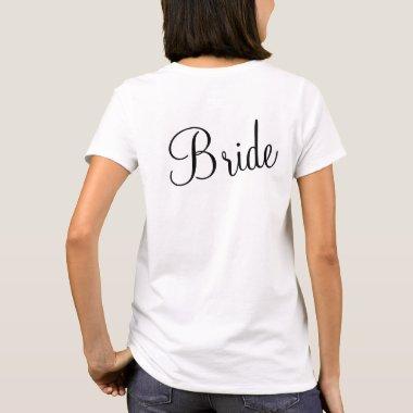 Personalized Bride Gift Custom Name T-Shirt