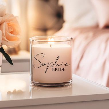 Personalized Bride Scented Candle