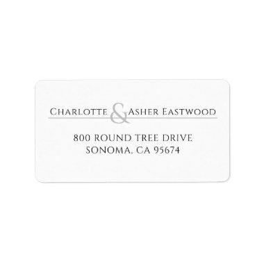 Personalized Couples Name Return Address Label