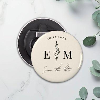 Personalized Couples Shower Wedding save the date Bottle Opener