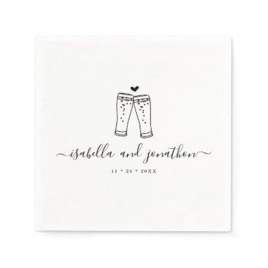 Personalized Custom Beer Toast Napkins