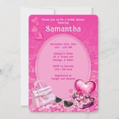 Personalized Doll Pink Bridal Shower Template