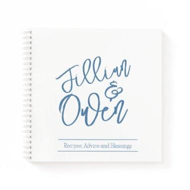 Personalized Dusty Blue Spiral Notebook