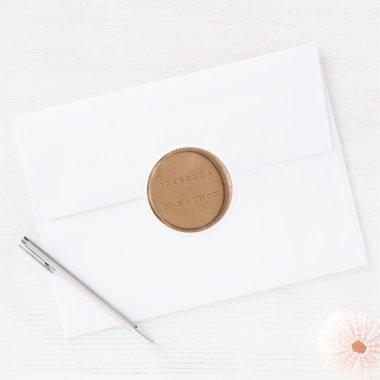 Personalized Envelope Sticker Looks Like Wax Seal