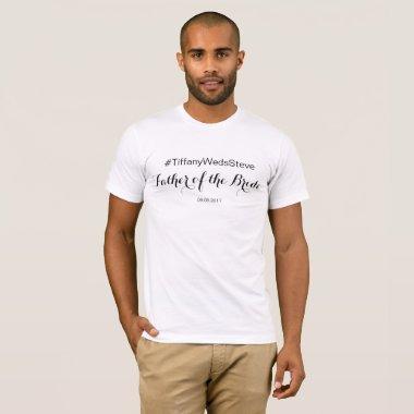 Personalized Father of the Bride T-shirt from Set