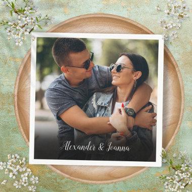 Personalized Favorite Photo Script Name Napkins