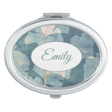 Personalized floral mirror bridal shower