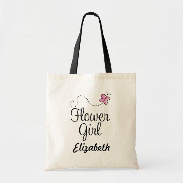 Personalized Flower Girl Bridal Tote Bag