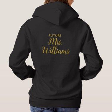 Personalized Future Mrs Bride Gift Custom Fiancee Hoodie