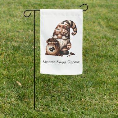 Personalized Gnome Sweet Gnome Coffee Gnome Garden Flag