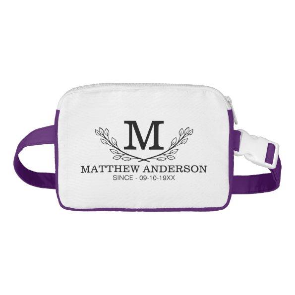 Personalized Golf Ball Pattern Name Monogram Age Fanny Pack