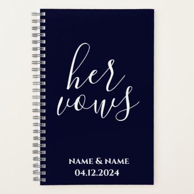 Personalized Her Vows Book