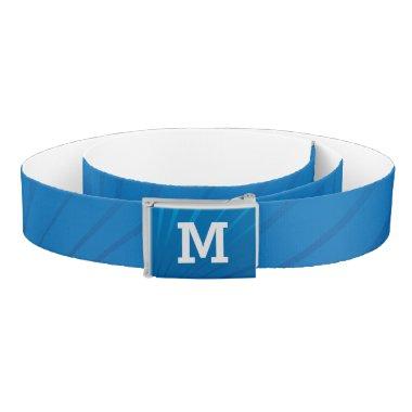 Personalized Initial Monogram Blue Boys Belt