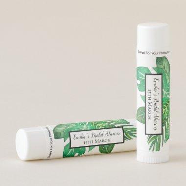 Personalized Jungle Tropical Leaves Lip Balm