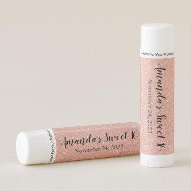 Personalized Lip Balm Party Favor | Rose Gold