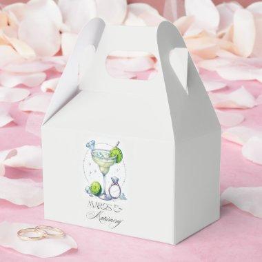 Personalized Margs and Matrimony  Favor Boxes