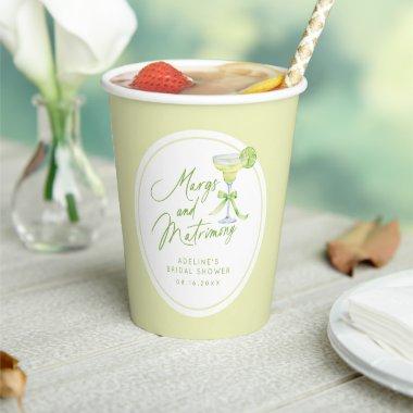 Personalized Margs Matrimony  Paper Cups