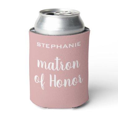 Personalized Matron Of Honor Bridal Party Can Cooler