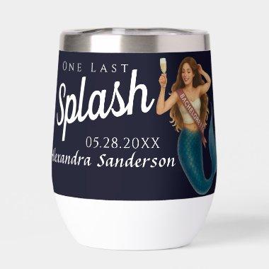 personalized mermaid bachelorette wine glass thermal wine tumbler