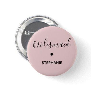 Personalized Minimalist Bridesmaid Custom Gifts Button