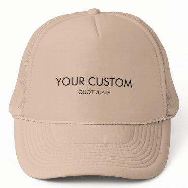 Personalized Modern Word or Quote Trucker Hat