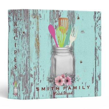 Personalized Mom's Family Recipe Cookbook 3 Ring B 3 Ring Binder