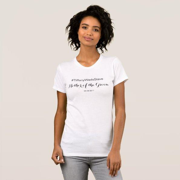 PERSONALIZED Mother of the Groom TShirt from Set
