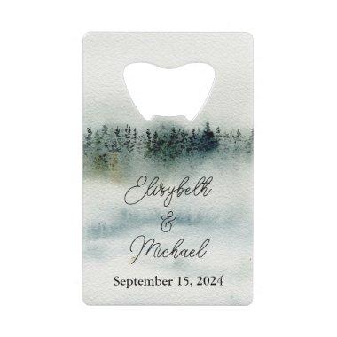 Personalized Mountain Wedding Bottle Opener Favor