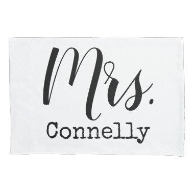 personalized Mrs. Pillow Case