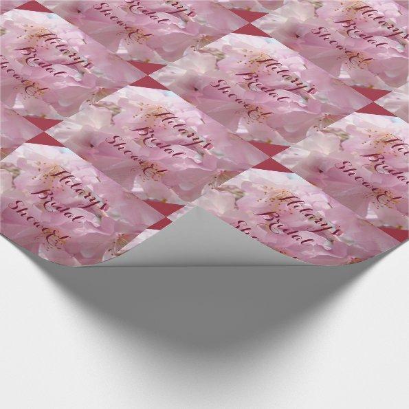Personalized Name Bridal Shower wrapping paper