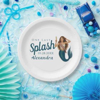 Personalized Name Mermaid Bachelorette Paper Plates
