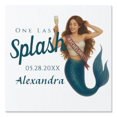 Personalized Name Mermaid Bachelorette Sign