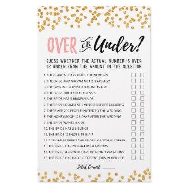 Personalized Over or Under  game