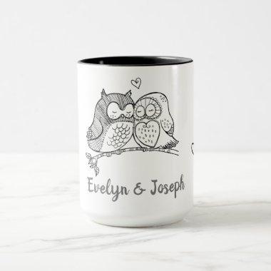 Personalized Owls Love Mug
