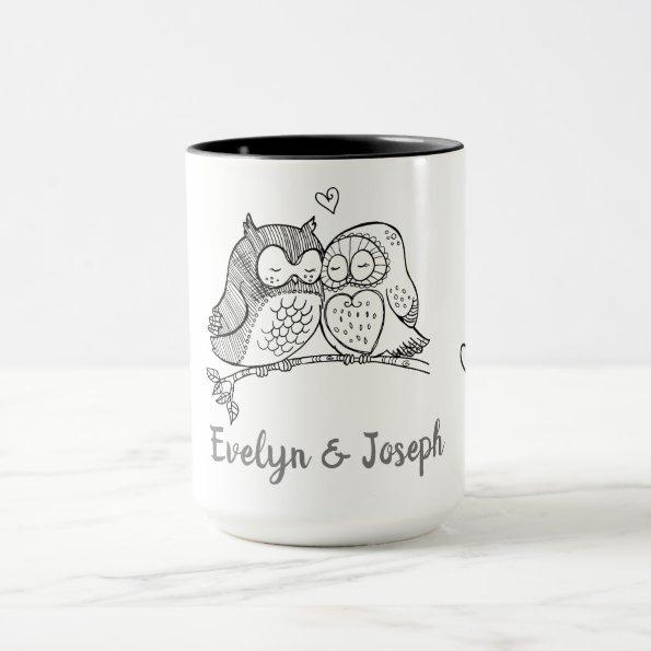 Personalized Owls Love Mug