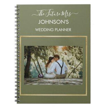 Personalized Photo Wedding Planner Notebook