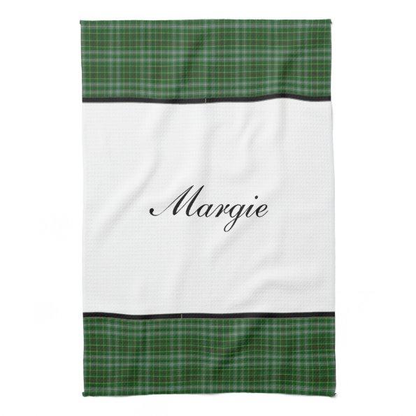 PERSONALIZED PLAID HAND TOWEL TEMPLATE
