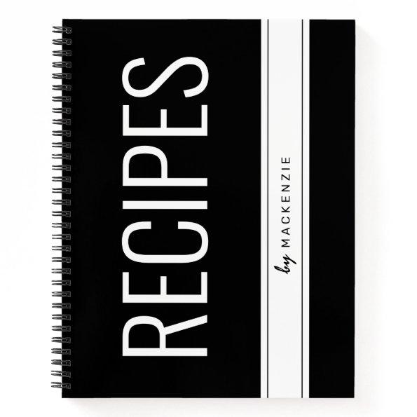 Personalized Recipe Cooking Chef Notebook