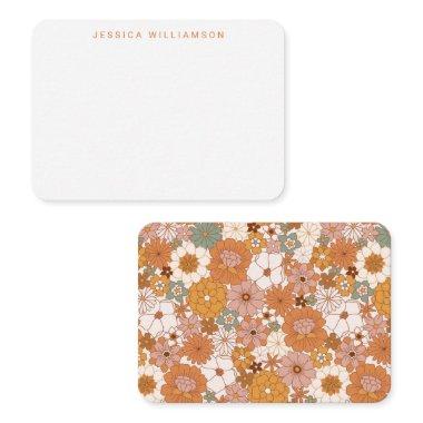 Personalized Retro Earthy Botanical Gift Enclosure Note