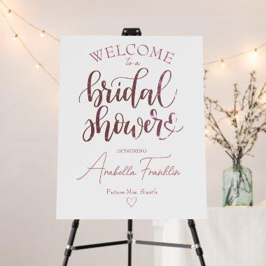 Personalized Rose Gold Wedding  White Foam Board