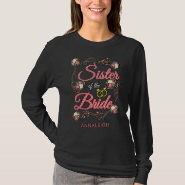 Personalized Sister of Bride Bachelorette Party T-Shirt