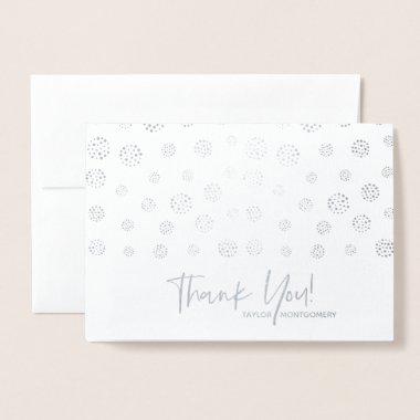 Personalized Thank You Note Silver Foil