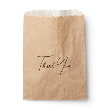 Personalized Thank You Party Gift Kraft Favor Bag