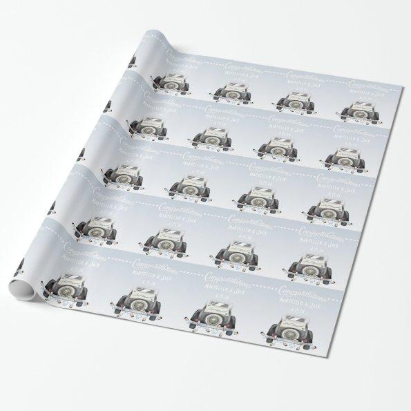 Personalized Trendy Wedding Wrapping Paper